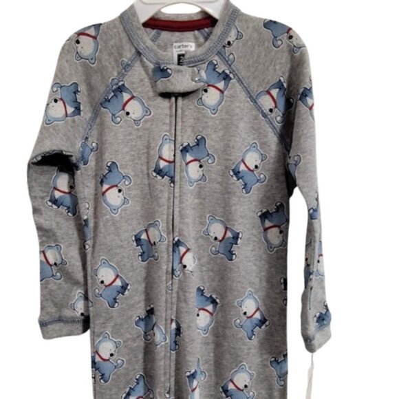 Carters Puppy 100% Cotton Super Comfy Footie Pajamas Kids 24 Months NWT - Picture 1 of 10
